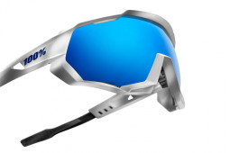 Очки 100% Speedtrap  Matte White HIPER Blue 